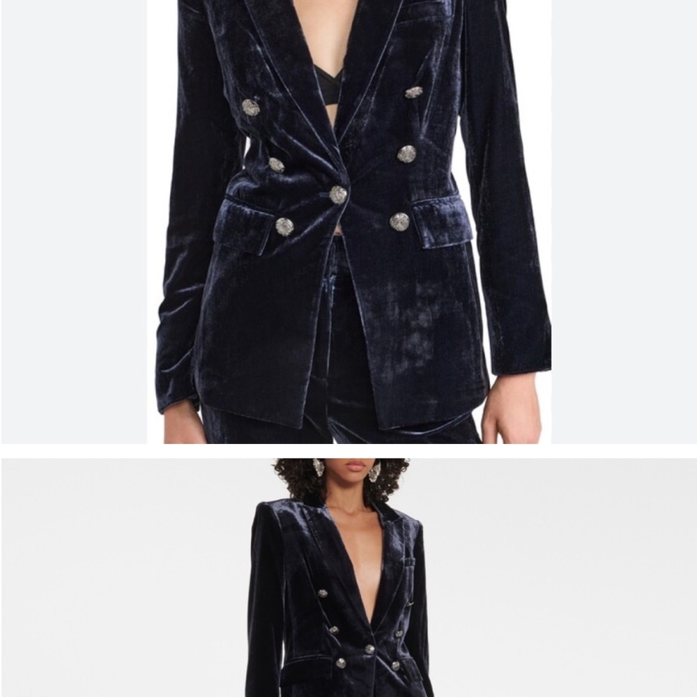 Veronica Beard Gaya Velvet Dickey Blazer size 4